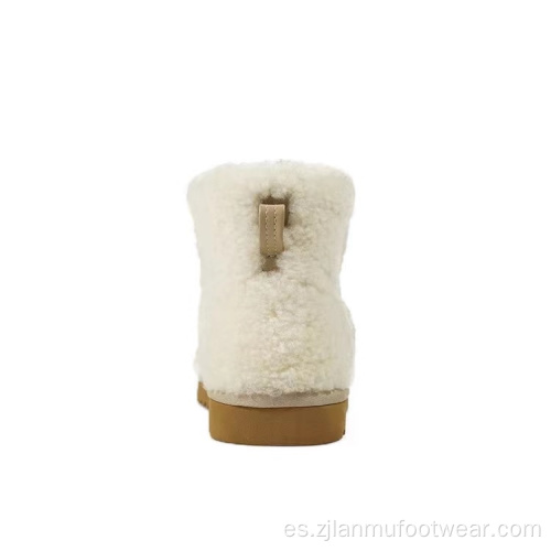 Botas de nieve blancas y suaves de ocio transpirables transpirables